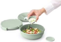 Brabantia Make & Take Salade Lunchbox - 1,3 L - Kunststof - Jade Green -Brabantia 1200x831 1