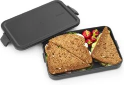 Brabantia Make & Take Lunchbox - Plat - Kunststof - Dark Grey -Brabantia 1200x833 1