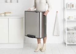 Brabantia Bo Prullenbak - 2 X 30 L - Matt Steel Fingerprint Proof -Brabantia 1200x857 3