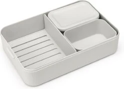 Brabantia Make & Take Bento Lunchbox Incl Bentobox - Large - Kunststof - Light Grey -Brabantia 1200x859 1