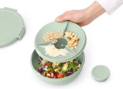 Brabantia Make & Take Salade Lunchbox - 1,3 L - Kunststof - Jade Green -Brabantia 1200x866 2