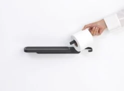 Brabantia MindSet WC Rolhouder Met Plankje - Mineral Infinite Grey -Brabantia 1200x883