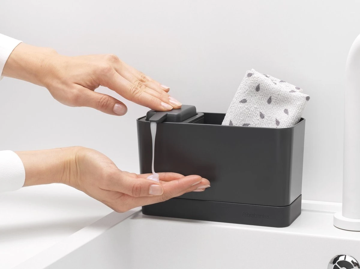 Brabantia SinkSide Aanrecht Organizer - Set 2-delig - Dark Grey 6 Brabantia SinkSide Aanrecht Organizer - Set 2-delig - Dark Grey - Afbeelding 4