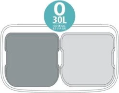 Brabantia Bo Prullenbak - 2 X 30 L - Metallic Mint -Brabantia 1200x935