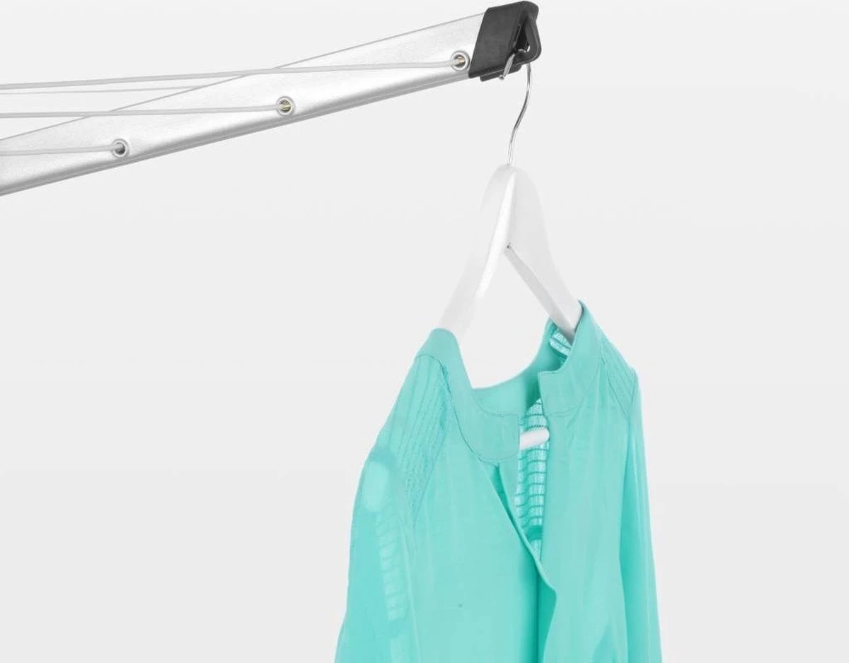 Brabantia Lift-O-Matic Droogmolen Met Grondanker En Beschermhoes - 60 M - Metallic Grey 9 Brabantia Lift-O-Matic Droogmolen Met Grondanker En Beschermhoes - 60 M - Metallic Grey - Afbeelding 7