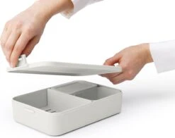 Brabantia Make & Take Bento Lunchbox Incl Bentobox - Large - Kunststof - Light Grey -Brabantia 1200x952 1