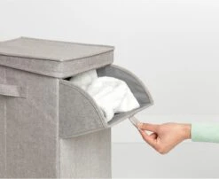 Brabantia Wasmand Met Deksel - Stapelbaar - 35 L - Grey -Brabantia 1200x979