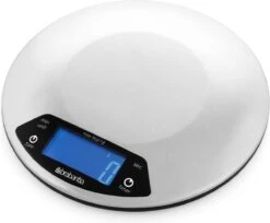 Brabantia Profile Keukenweegschaal - Rond - Met Kookwekker - RVS -Brabantia 1200x991