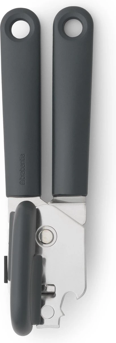 Brabantia Tasty+ Blikopener Plus Flesopener - Dark Grey 3 Brabantia Tasty+ Blikopener Plus Flesopener - Dark Grey