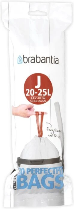 Brabantia PerfectFit Afvalzak Met Trekbandsluiting - 20/25 L - Code J - 20 Stuks -Brabantia 427x1200 1