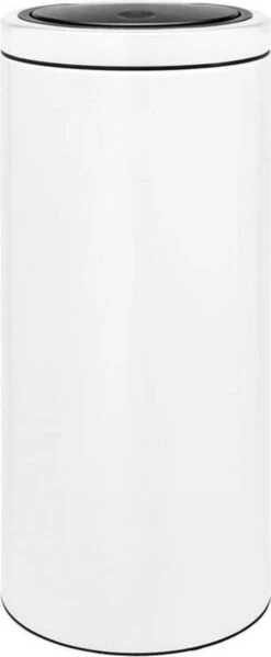 Brabantia Touch Bin Flat Top 30 L - Wit Prullenbak