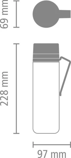 Brabantia Make & Take Drinkfles Met Fruitfilter - 0,5 L - Jade Green -Brabantia 543x1200