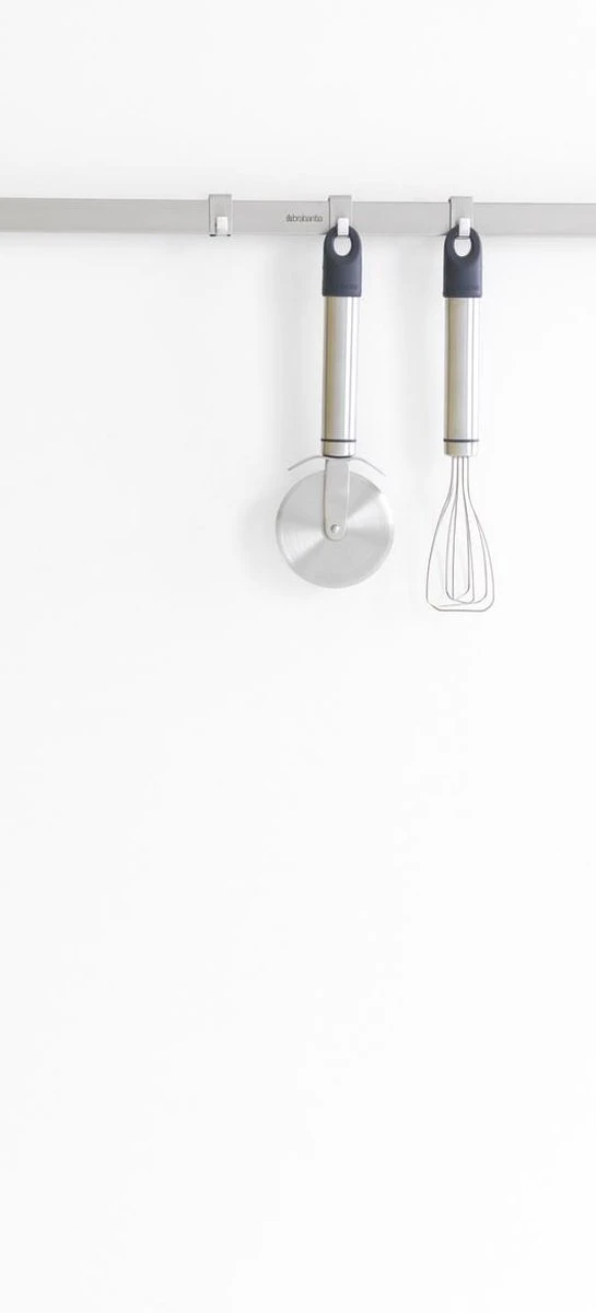 Brabantia Ophangrek Voor Keukenhulpen - 7 Haken - 60 Cm - Matt Steel 6 Brabantia Ophangrek Voor Keukenhulpen - 7 Haken - 60 Cm - Matt Steel - Afbeelding 4