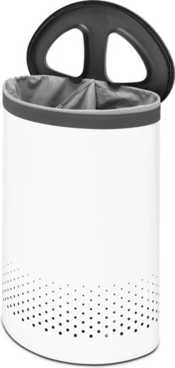 Brabantia Wasmand Met Deksel - 55 L - White / Dark Grey Kunststof Deksel 18 Brabantia Wasmand Met Deksel - 55 L - White / Dark Grey Kunststof Deksel -Brabantia 571x1200 1