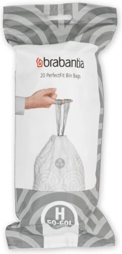 Brabantia PerfectFit Vuilniszakken - 50 - 60 L - Code H - 6 Rollen X 20 Stuks -Brabantia 580x1200