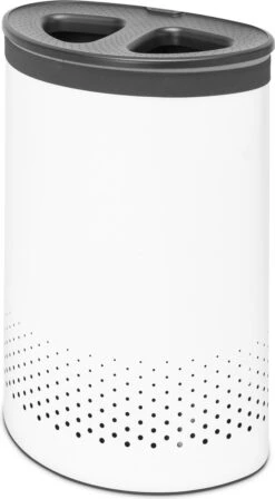 Brabantia Wasmand Met Deksel - 55 L - White / Dark Grey Kunststof Deksel 17 Brabantia Wasmand Met Deksel - 55 L - White / Dark Grey Kunststof Deksel -Brabantia 662x1200
