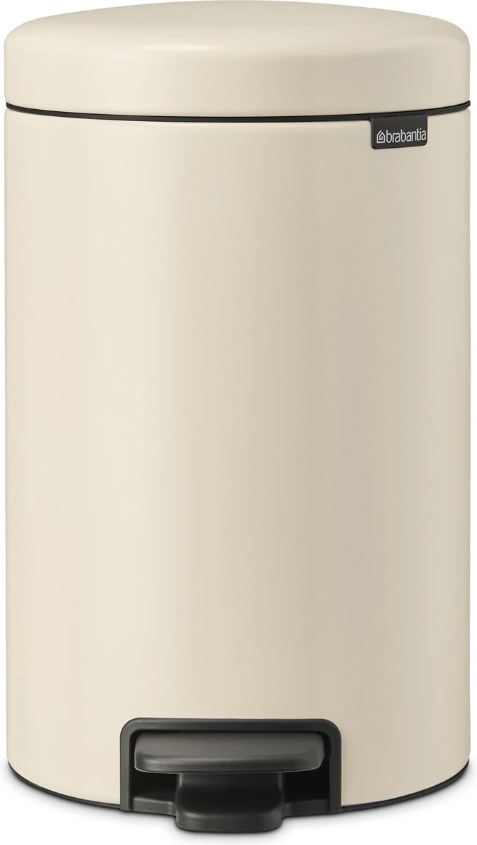 Brabantia NewIcon Prullenbak - 12 L - Soft Beige 3 Brabantia NewIcon Prullenbak - 12 L - Soft Beige