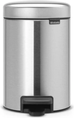 Brabantia NewIcon Prullenbak - 3 L - Matt Steel
