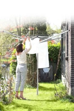 Brabantia Topspinner Droogmolen Met Bodemhuls - 40 M - Metallic Grey -Brabantia 799x1200 121