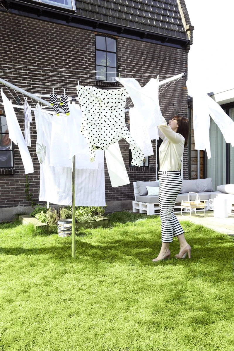 Brabantia Topspinner Droogmolen Met Grondanker - 40 M - Metallic Grey 15 Brabantia Topspinner Droogmolen Met Grondanker - 40 M - Metallic Grey - Afbeelding 13