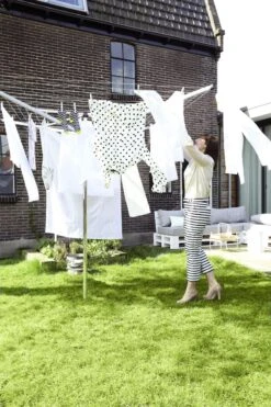 Brabantia Topspinner Droogmolen Met Metalen Grondanker - 60 M - Metallic Grey -Brabantia 799x1200 159