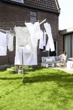 Brabantia Topspinner Droogmolen Met Metalen Grondanker - 60 M - Metallic Grey -Brabantia 799x1200 161