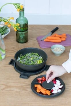 Brabantia Make & Take Salade Lunchbox - 1,3 L - Kunststof - Dark Grey -Brabantia 800x1200 61