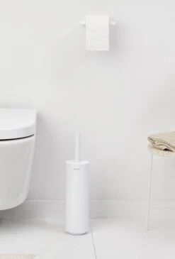 Brabantia MindSet WC Borstel Siliconen Met Houder - Mineral Fresh White -Brabantia 813x1200