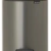 Brabantia NewIcon Prullenbak - 5 L - Platinum