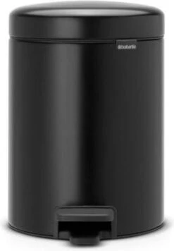Brabantia NewIcon Prullenbak - 5 L - Matt Black -Brabantia 833x1200 1