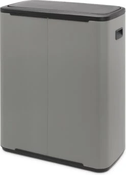 Brabantia Bo Touch Bin Prullenbak - 2 X 30 L - Mineral Concrete Grey -Brabantia 863x1200 1