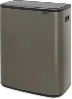 Brabantia Bo Touch Bin Prullenbak - 2 X 30 L - Platinum -Brabantia 872x1200 1