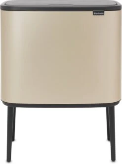 Brabantia 30 Brabantia Afvalemmer Bo Touch Bin Champagnekleur, 11 + 23 L
