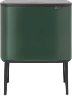 Brabantia 32 Brabantia Afvalemmer Bo Touch Bin Pine Green, 11 + 23 L