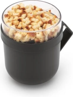 Brabantia Make & Take Soepbeker - 0,6 L - Kunststof - Dark Grey -Brabantia 904x1200