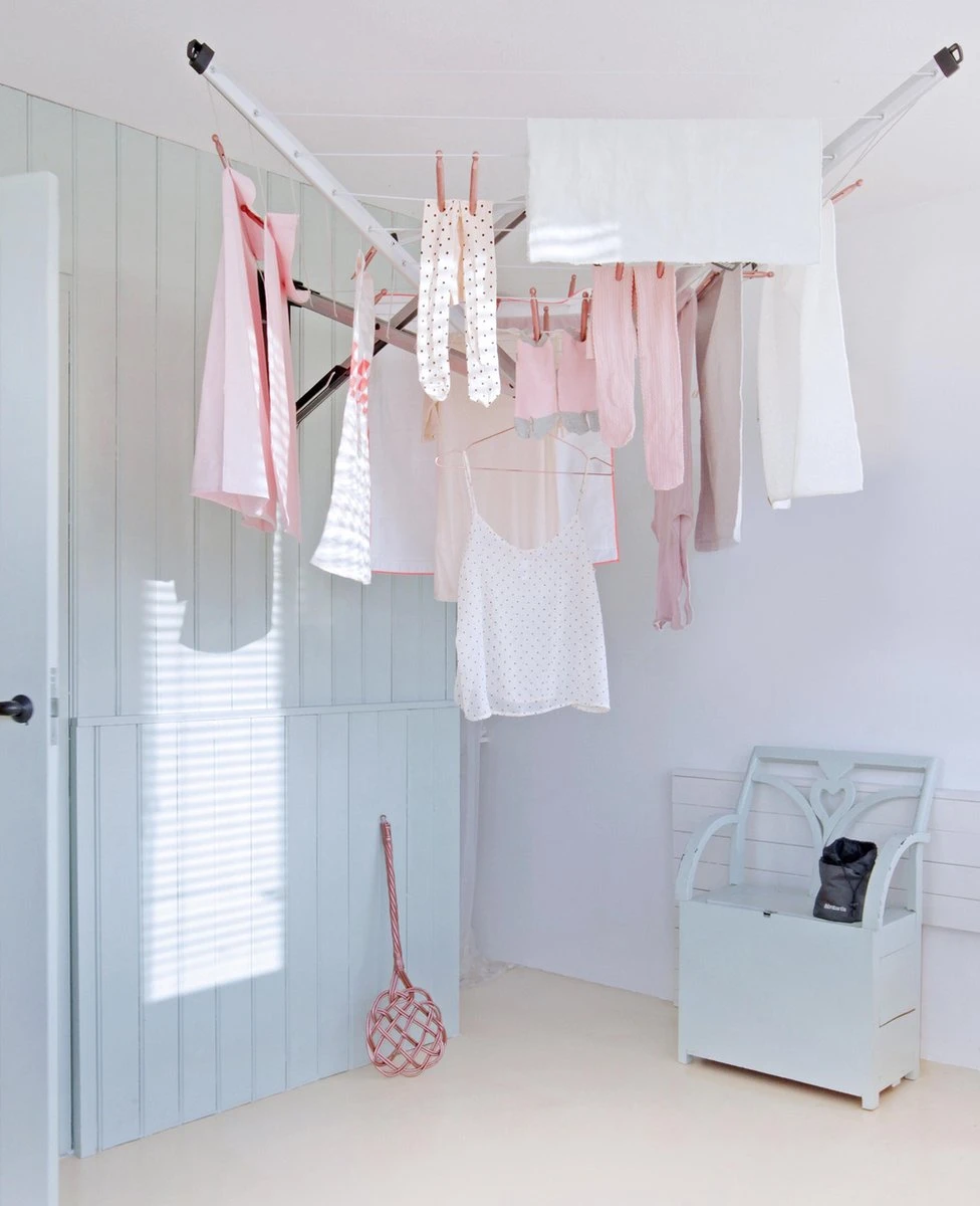 Brabantia WallFix Wanddroger - Met Beschermhoes - 24 M - Metallic Grey 14 Brabantia WallFix Wanddroger - Met Beschermhoes - 24 M - Metallic Grey - Afbeelding 12